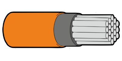 Type 44A Primary Wire 12AWG Orange