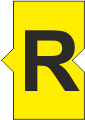 STD Snap-on Marker Yellow Letter R