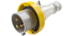 IP67 Plug 32A 2P+E 110V Yellow