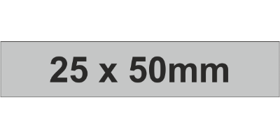 Adhesive Label 25x50mm Grey (400pcs)