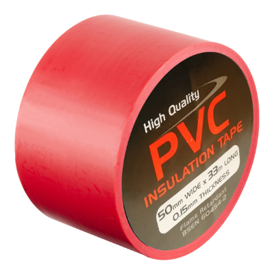 50mm x 33M PVC Tape Red