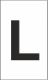K-Type Marker Letter " L " White