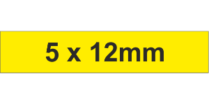 Adhesive Label 5x12mm Yellow (6000pcs)