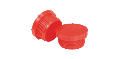 Threaded Plug BSP, GAS 5/8 14.0 LDPE Red