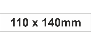 Adhesive Label 110x140mm White (50pcs)