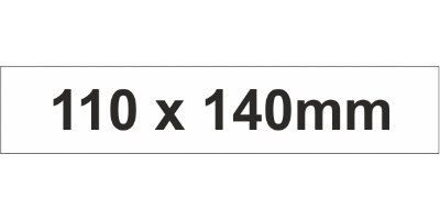 Adhesive Label 110x140mm White (50pcs)