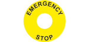 E/Stop SAV 60mm (22.5mm Hole) Yellow