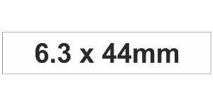 MG-TAR Label 6.3x44mm White (750pcs)