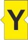 STD Snap-on Marker Yellow Letter Y