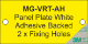 Panel Plate (AH) 25x100mm Yellow (100pc)