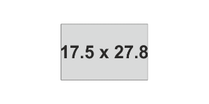 MG-TAP Label 17.5x27.8mm Grey (1200pcs)
