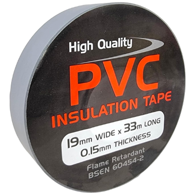 19mm x 33M PVC Tape Grey