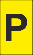 K-Type Marker Letter " P " Yellow