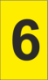 K-Type Marker Number " 6 " Yellow