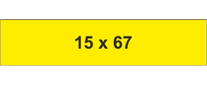 MG-TAP Label 15x67mm Yellow (350pcs)