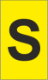 K-Type Marker Letter " S " Yellow