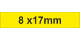 Adhesive Label 8x17mm Yellow (3600pcs)