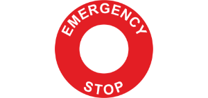 E/Stop SAV 60mm (30mm Hole) Red