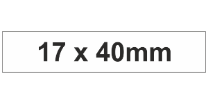 MG-TAR Label 17x40mm White (900pcs)