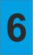 K-Type Marker Number " 6 " Blue
