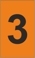 Z-Type Size 11 No." 3 " Orange Box