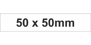 Adhesive Label 50x50mm White (200pcs)