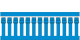 GN A6 4 LF Blue Panel Trunking SKU1