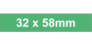 Adhesive Label 32x58mm Lgt Grn (150pcs)