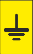 K-Type Marker Symbol " EARTH " Yellow