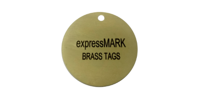 38mm Laser Engraved Brass Tag SKU