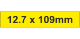 PLC Label (HF) 12.7x109mm Ylw (80pc)