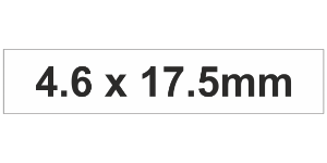 MG-TAR Label 4.6x17.5mm White (875pcs)