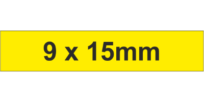 Cotton Adh Label 9x15mm Yellow (3500pc)