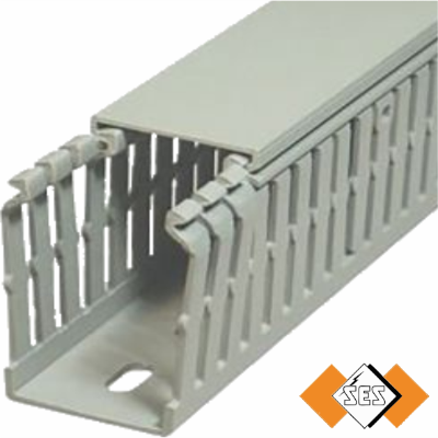 GN A6 4 LF Grey Panel Trunking