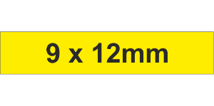 Adhesive Label 9x12mm Yellow (4000pcs)