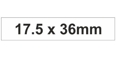 MG-TAR Label 17.5x36mm White (900pcs)
