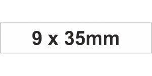 Adhesive Label 9x35mm White (1650pcs)