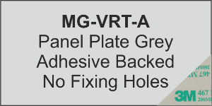 Panel Plate (A) 105x110mm Grey (25pcs)