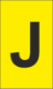 K-Type Marker Letter " J " Yellow