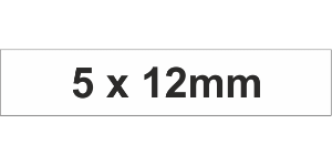 Adhesive Label 5x12mm White (6000pcs)