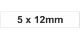 Adhesive Label 5x12mm White (6000pcs)