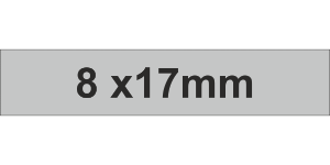 Adhesive Label 8x17mm Grey (3600pcs)
