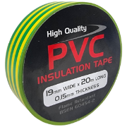 19mm x 20M PVC Tape Green/Yellow