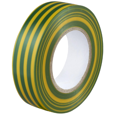 25mm x 33M PVC Tape Green/Yellow