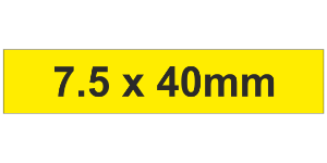 MG-TAR Label 7.5x40mm Yellow (1200pcs)