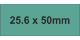 PLC Label (HF) 25.6x50mm Grn (80pc)