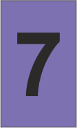 K-Type Marker Number " 7 " Violet