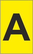 K-Type Marker Letter " A " Yellow