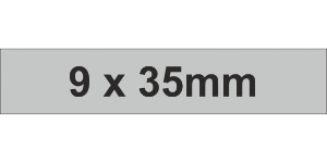 Adhesive Label 9x35mm Grey (1650pcs)