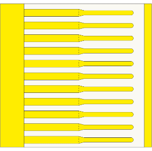 ETI Insert Markers 30mm Yellow